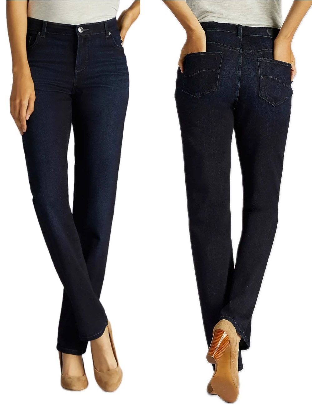 Lee Platinum Label Relaxed Fit Straight-Leg Jeans 8
